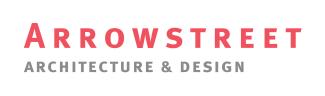 Arrowstreet logo. Simple, modern type. The second line says Architecture & Design.