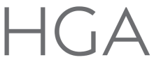 HGA logo in dark grey