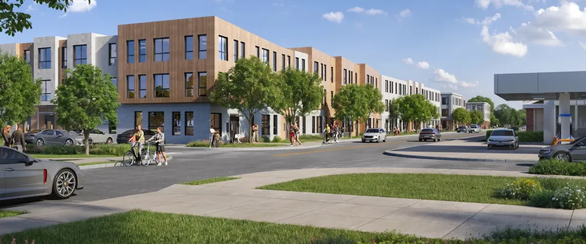 Rendering of 100 West Street in Needham Heights