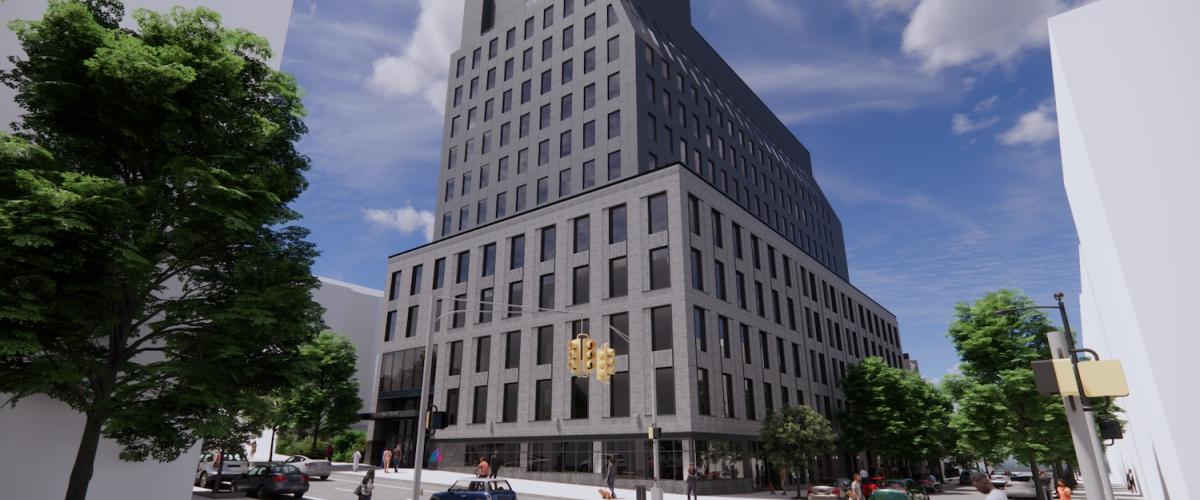 Rendering of new health center at 1578 Lexington