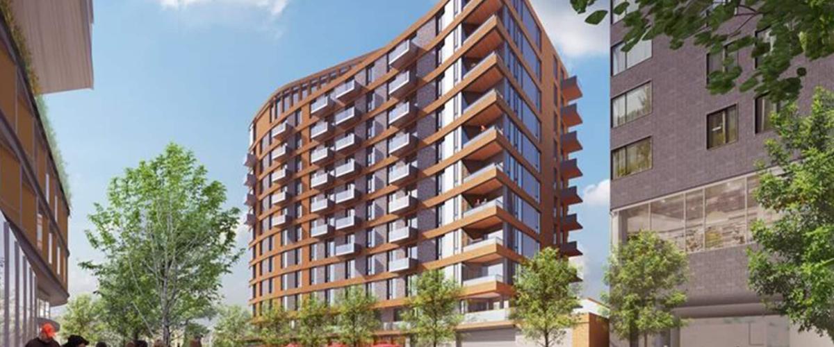 Rendering of Allston Yards Building E