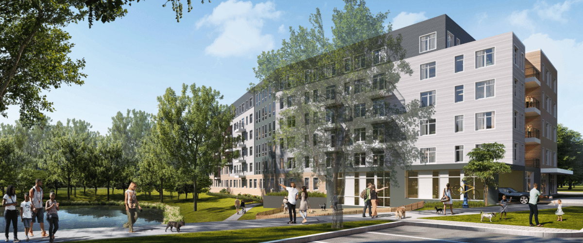 Rendering of NOVO Riverside Commons
