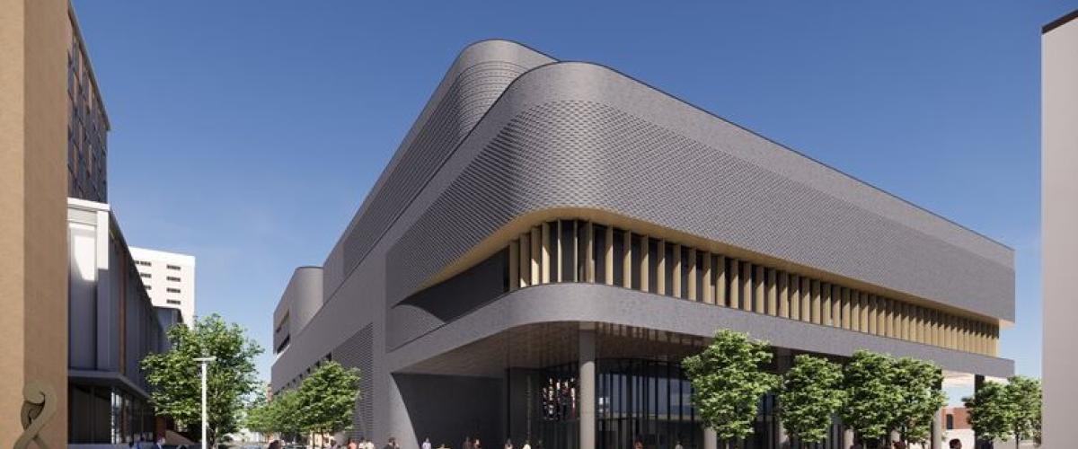 Rendering of the new Northeastern multi-purpose athletic facility