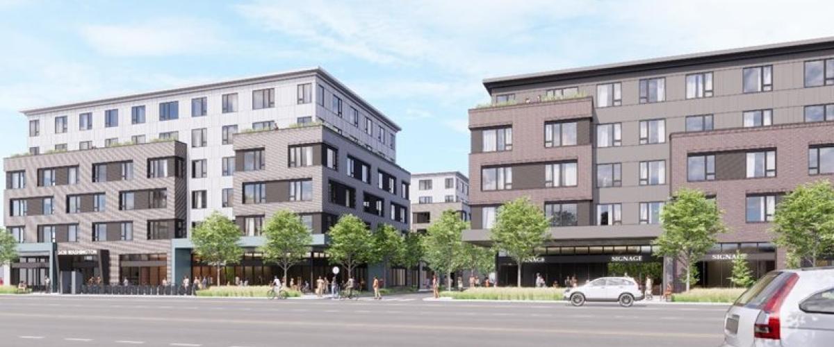 Rendering of 3430 & 3440 Washington Street