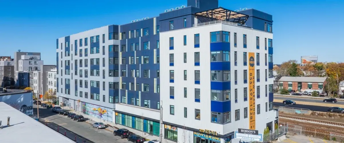 Aerial view of 35-43 Braintree Street