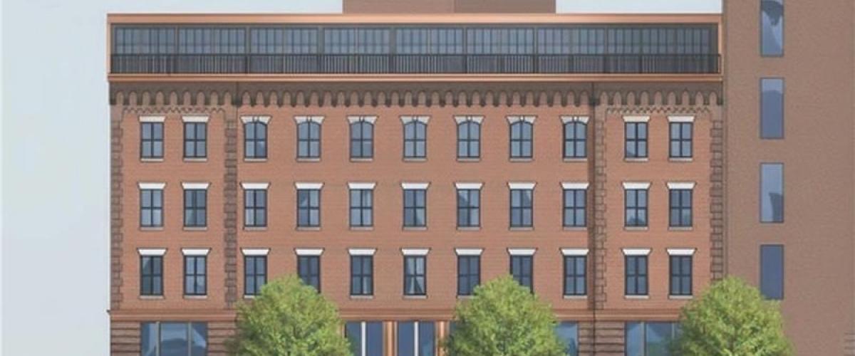 Rendering of 400 Atlantic Ave facade