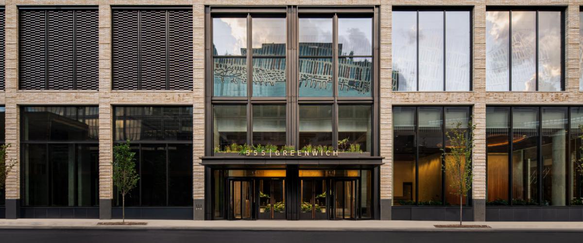 View of entrance from across the street