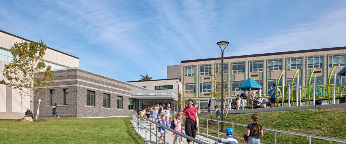 View of new entrance