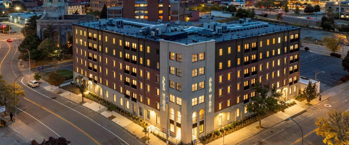 Aerial view of Alta Vista at St. Joseph’s Park.