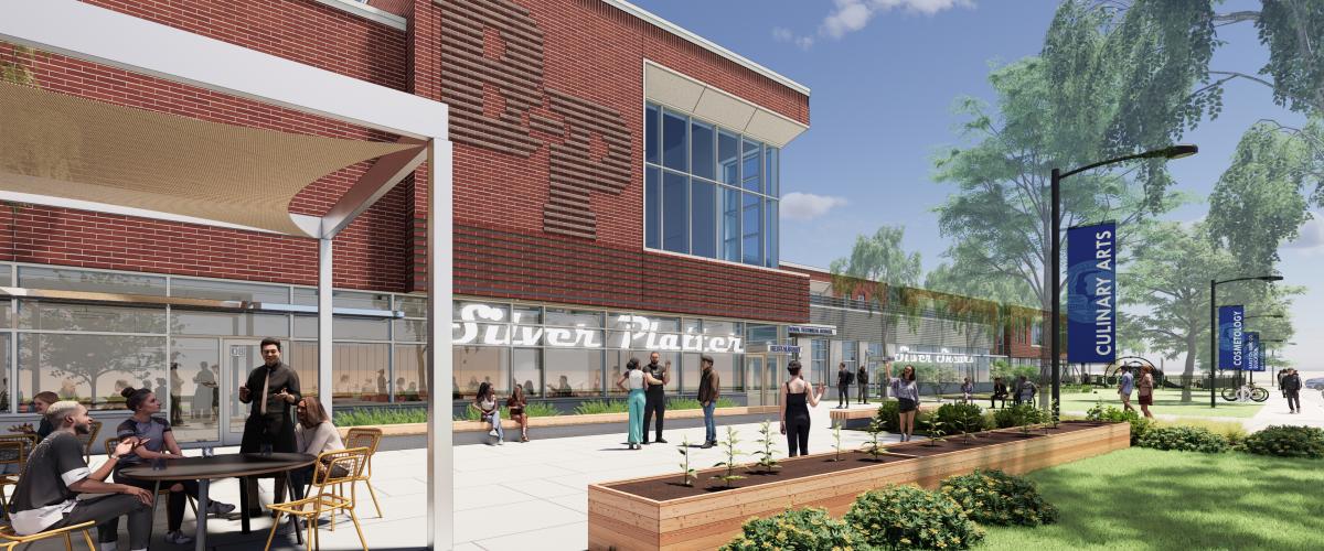 Rendering of the Bristol-Plymouth Regional Technical School