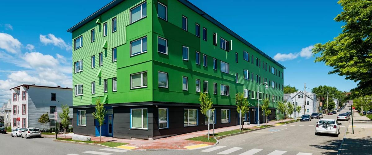 Exterior view of Bayside Anchor Apartments