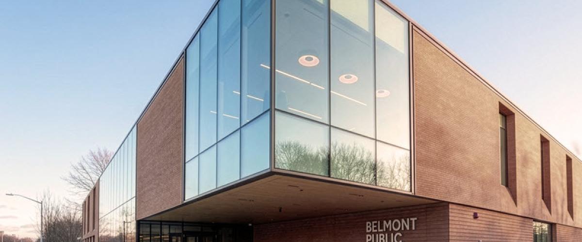 Belmont Public Library exterior overview