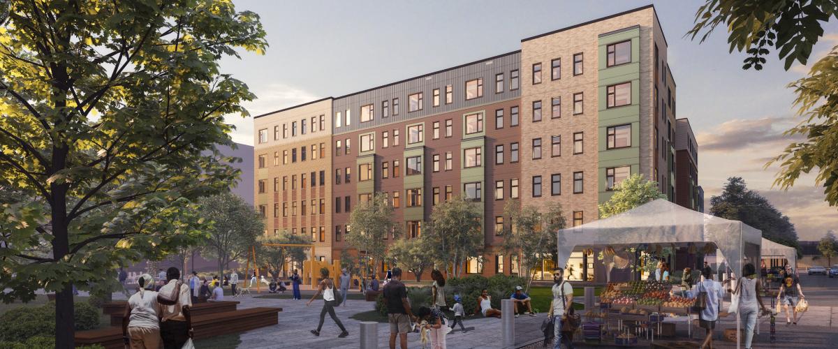 Exterior Rendering of Building M