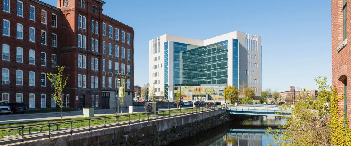 View of new Lowell judicial center