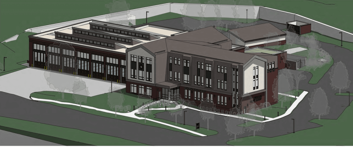 Illustration of the Ashland Public Safety Building