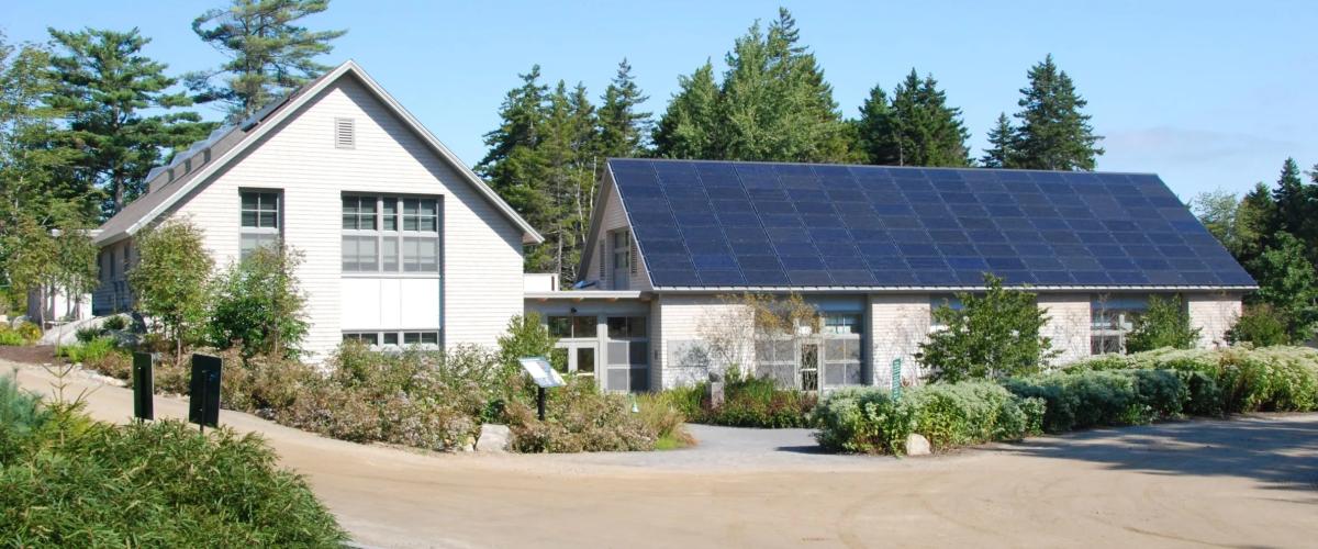 education center at the coastal Maine botanical gardens