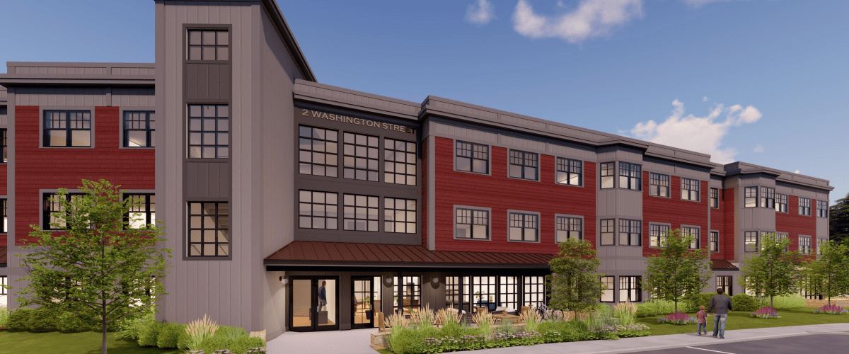 Rendering of main entry to Depot Lane project