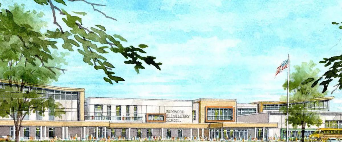 Illustration of Elmwood Elementary School