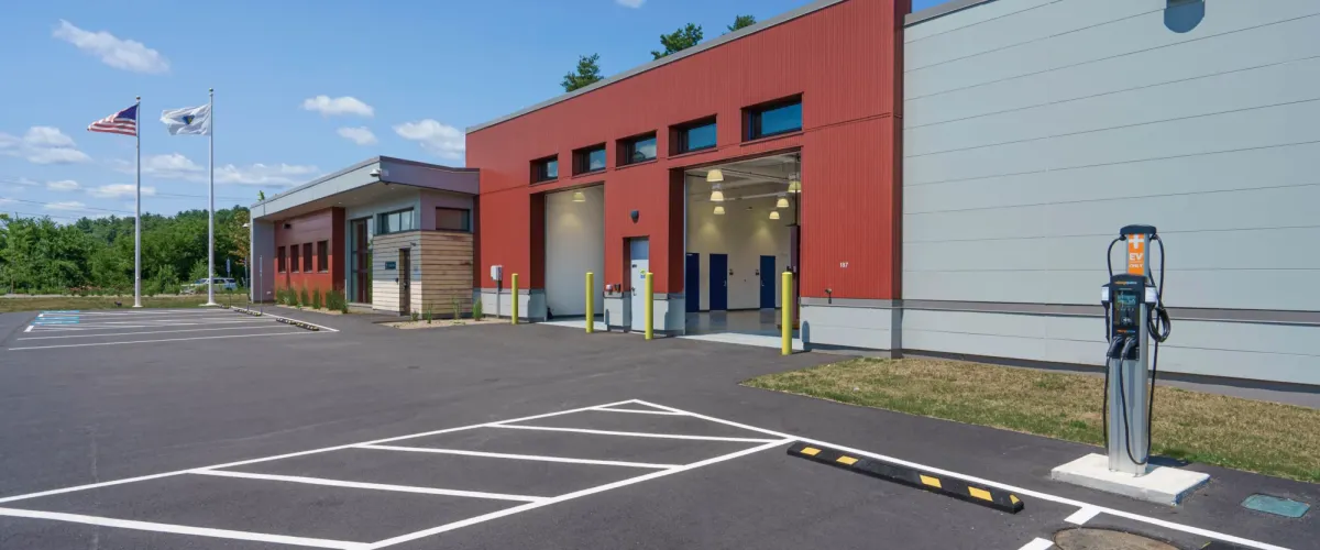 Exterior view of Northborough Maintenance Facilities Building