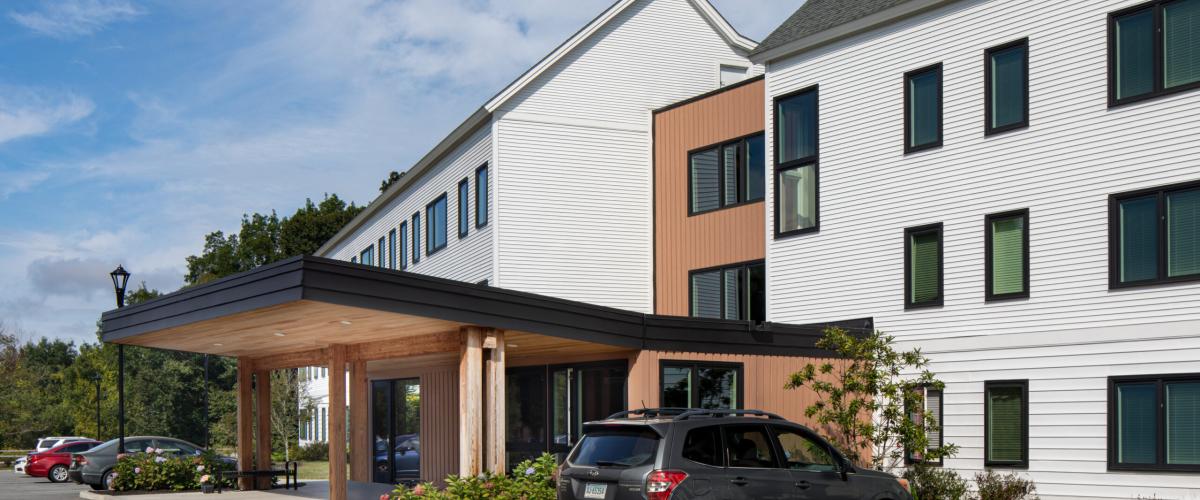 Front entryway to Oak Tree Village