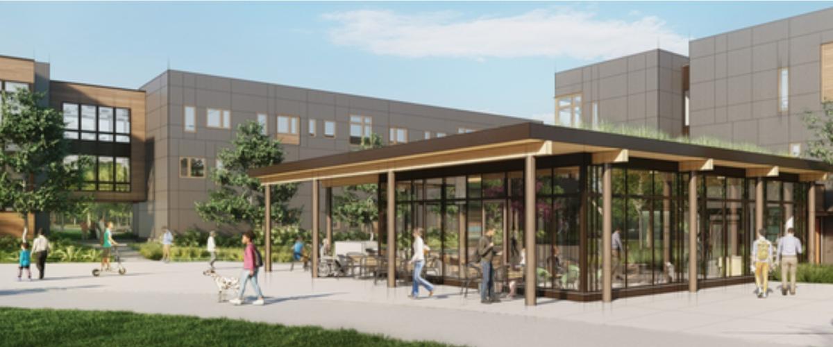 Rendering of building