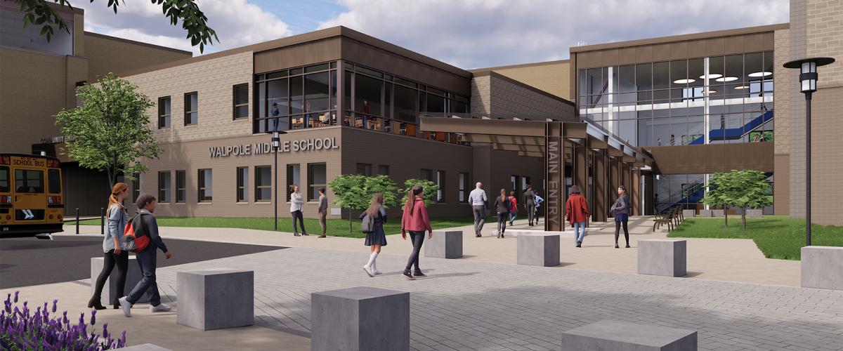 Rendering of Walpole Middle School