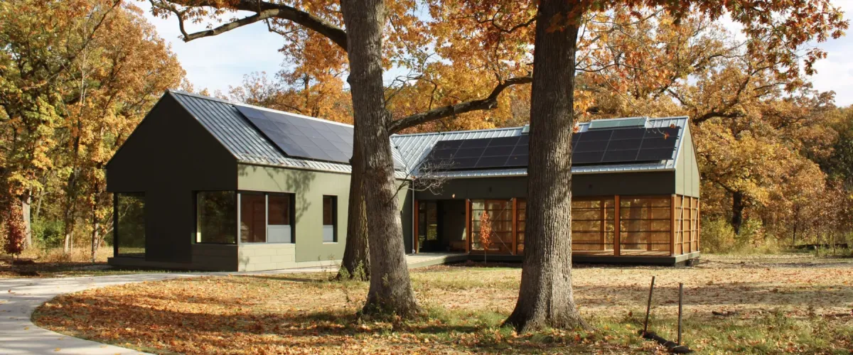 View of Ryserson Education Facility in the woods