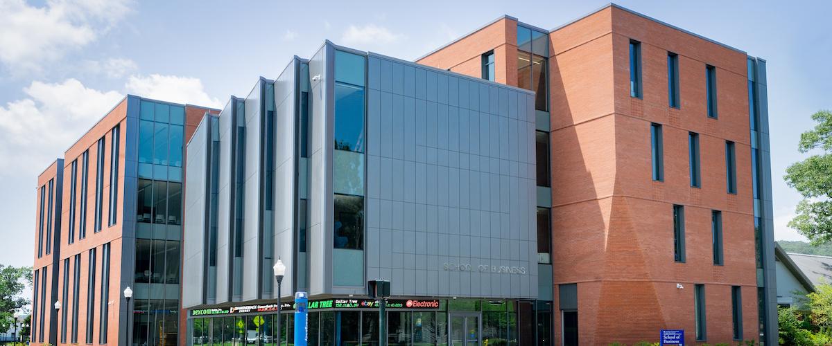 Street view of SCSU Business school.