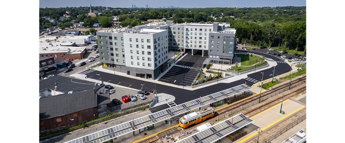 The Loop at Mattapan Station with Train Tracks
