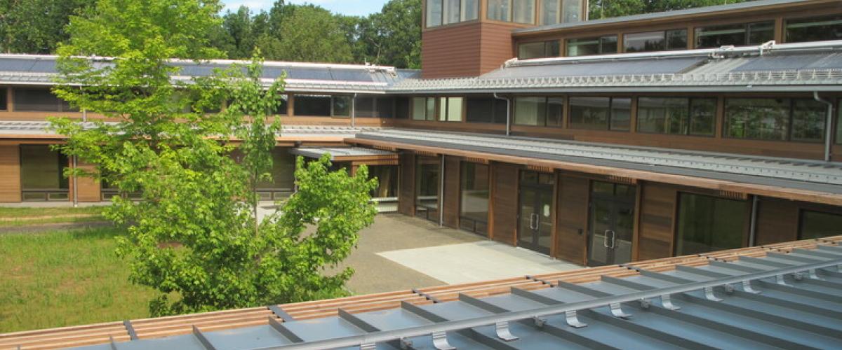 Kohler Environmental Center inner courtyard
