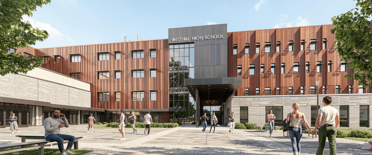 Westhill High School rendering