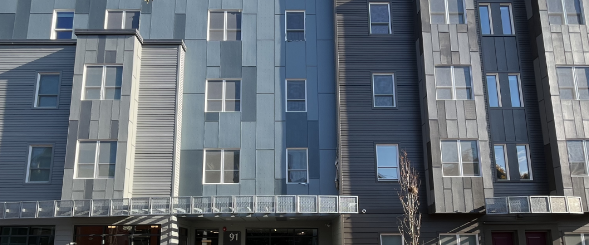 Front view of Winter Landing apartments