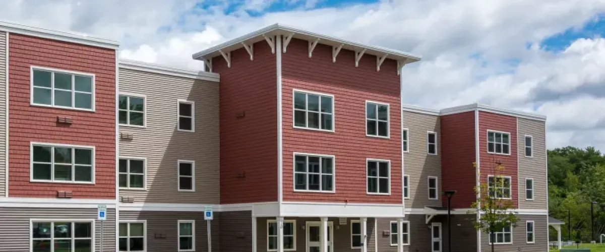 Street view of Apple Ridge housing