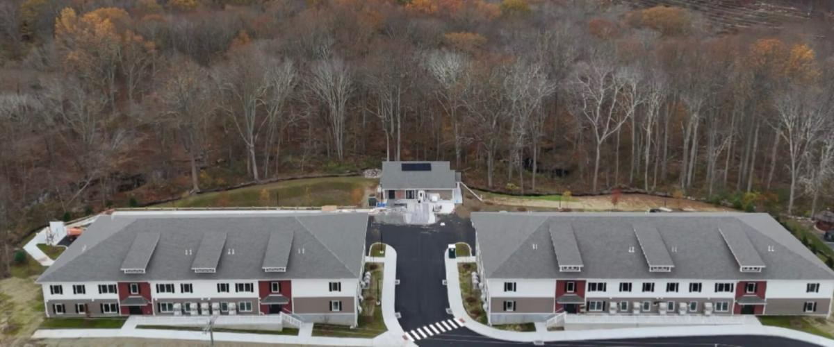 Brookside Commons aerial view