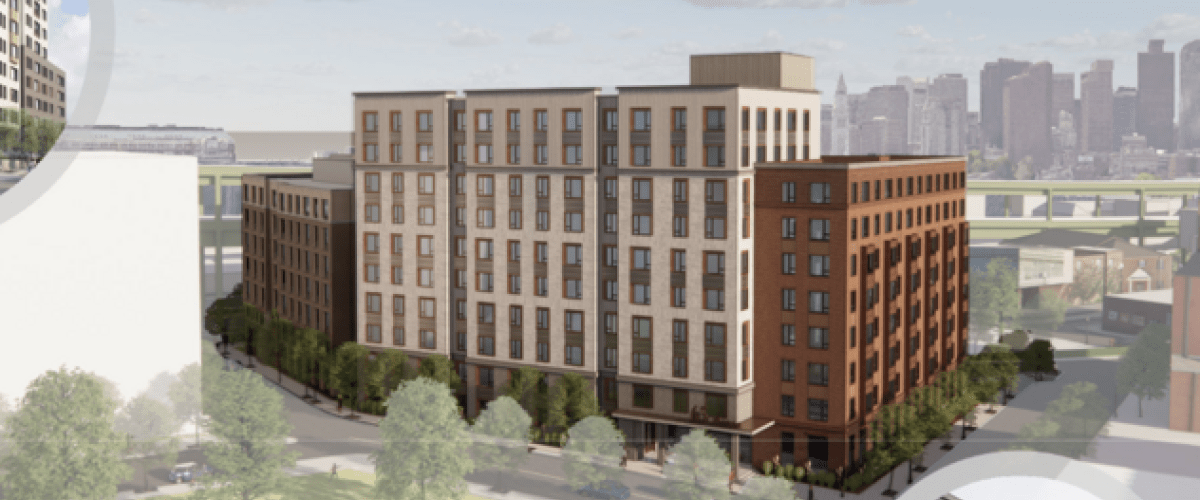 Rendering of Bunker Hill Housing Redevelopment Building F