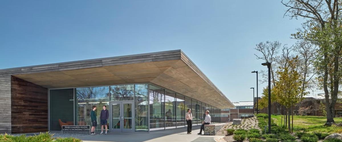 Exterior of Cape Cod Community College Engineering building.