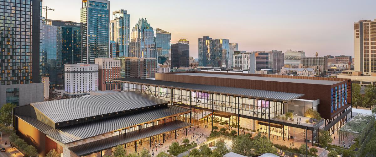 Austin Convention Center aerial renderings