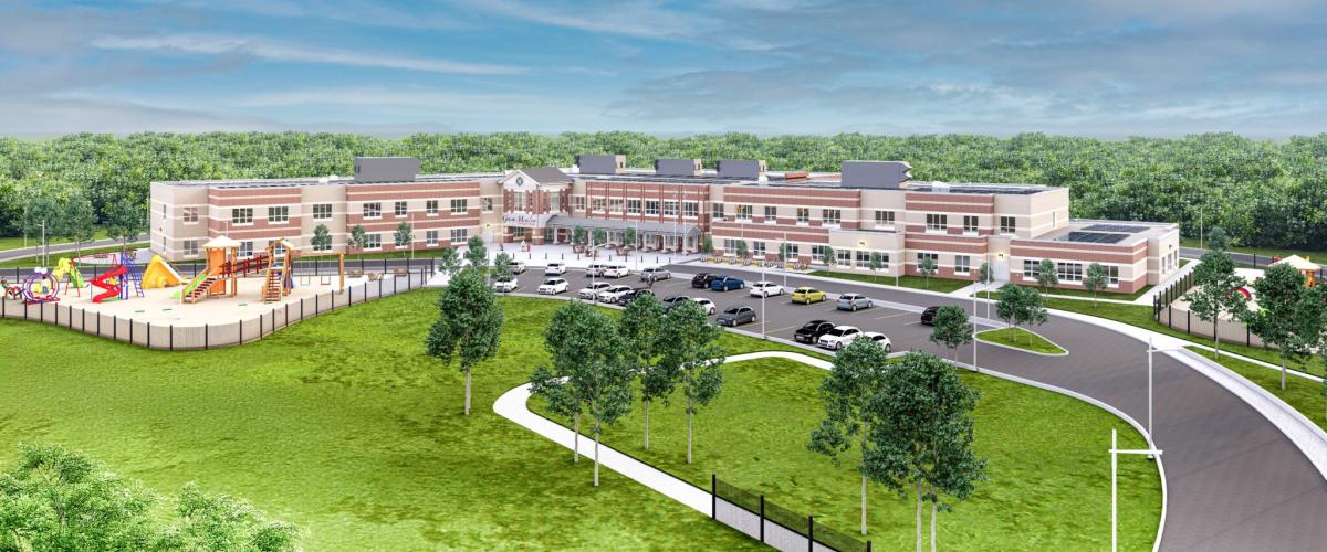 Rendering of the Green Meadow Elementary School