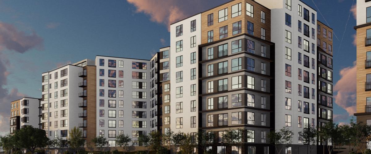 Exterior of Clarendon Hill Redevelopment 