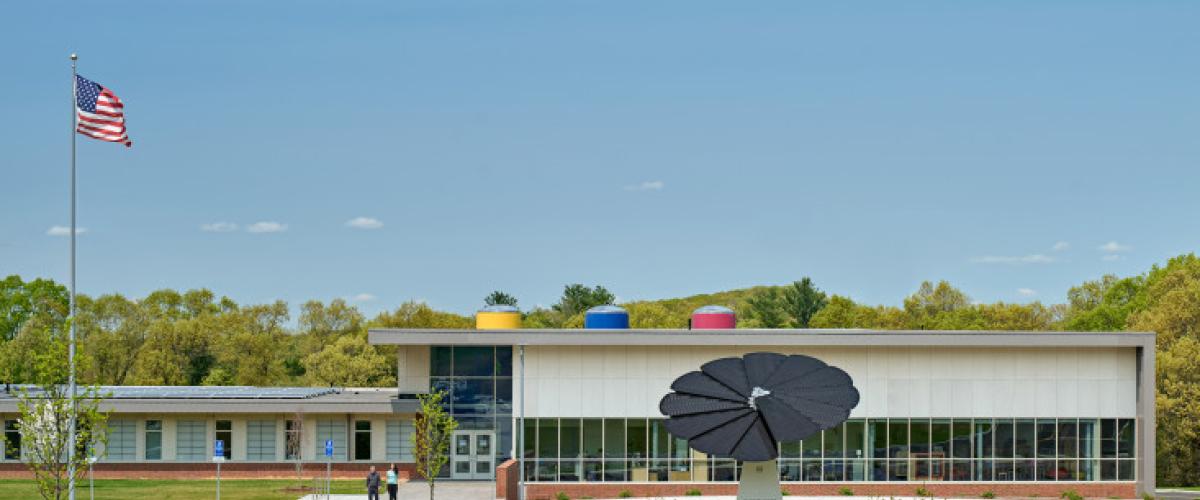 Front facing view of Buckley Elementary School