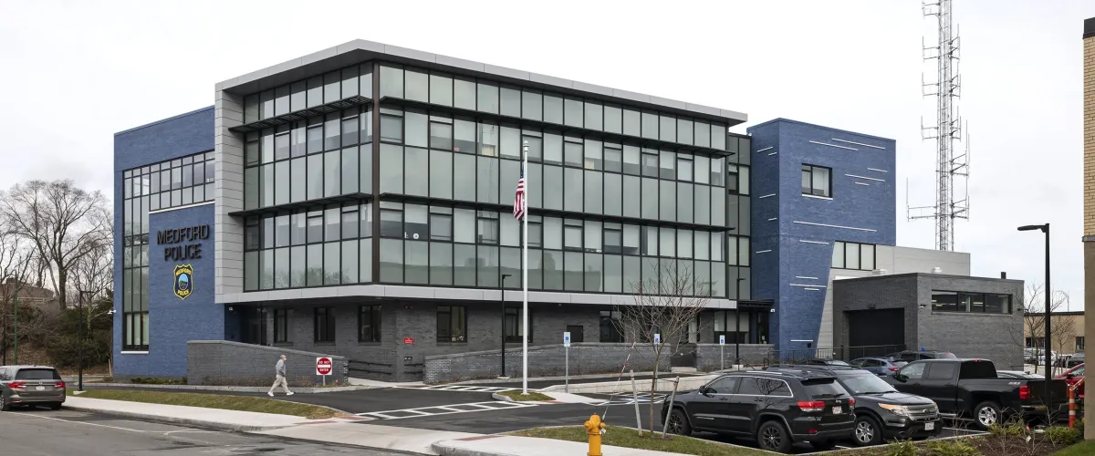 Street view of Medford Police Station