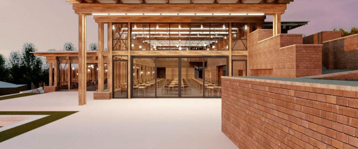 Rendering of the Eaglebrook School Dining Hall