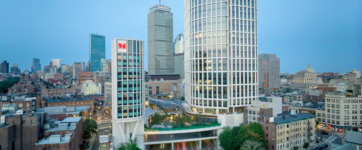 Completed Parcel 12 development over I-95.