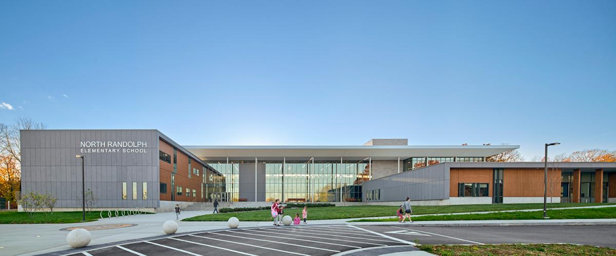 Front facade of North Randolph Elementary School