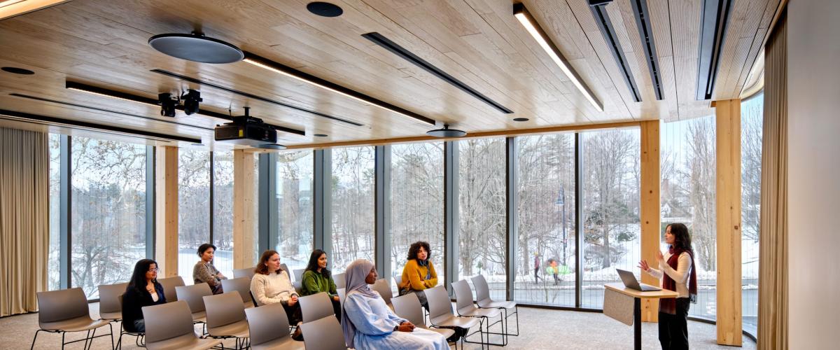 A classroom space inside the Hall.