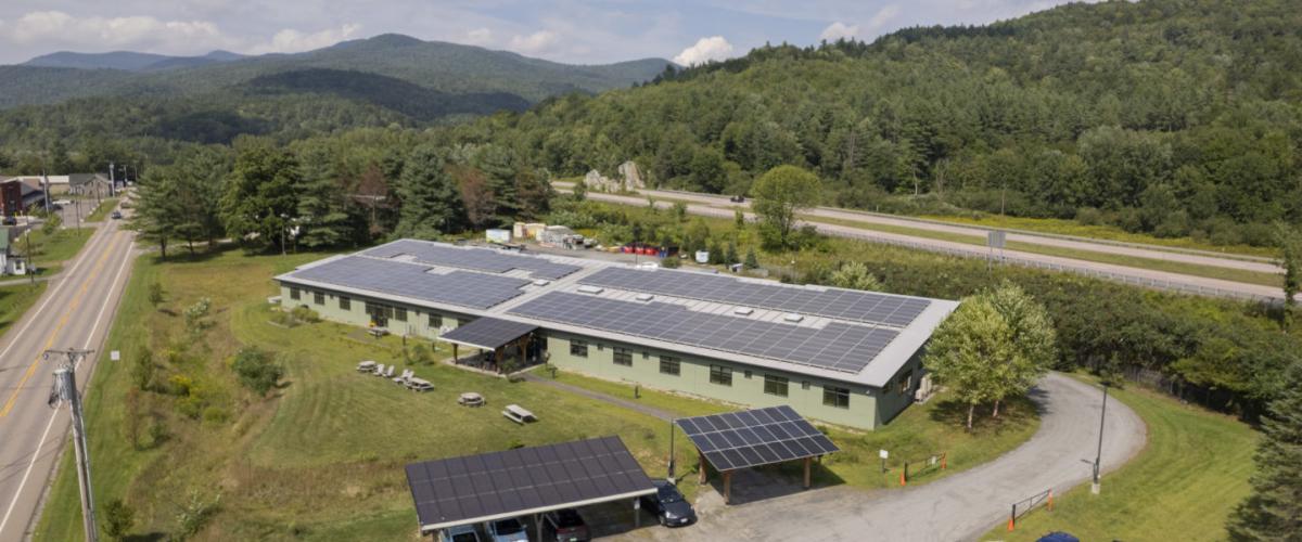 SunCommon Headquarters aerial photograph.
