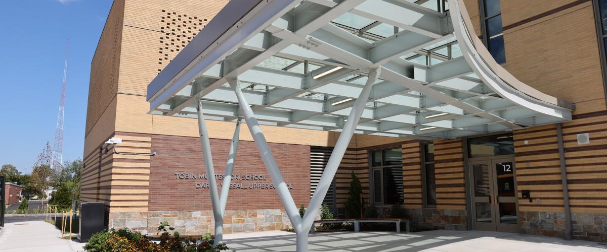 Entryway to Tobin Montessori School