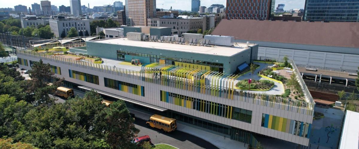 William E. Carter School aerial view