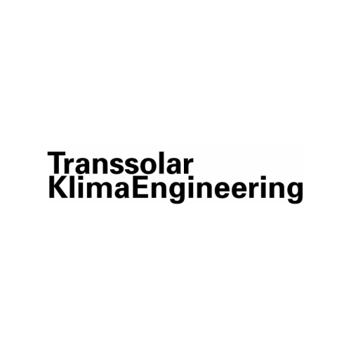 "Transsolar KlimaEngineering" in black text