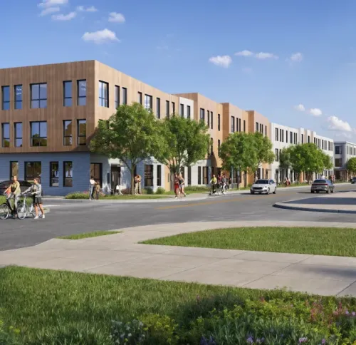 Rendering of 100 West Street in Needham Heights